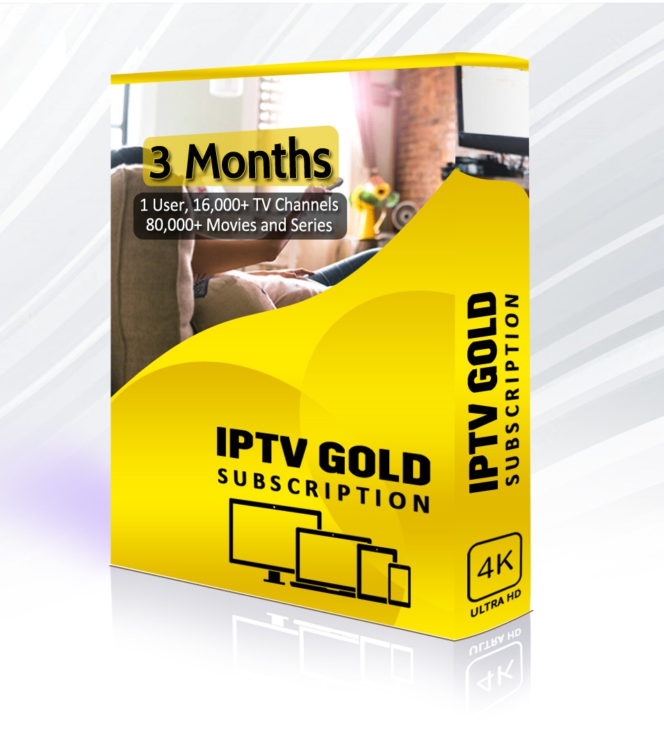 Buy Gold 4K 💪 IPTV Subscription 6 Months عربي for $21.99